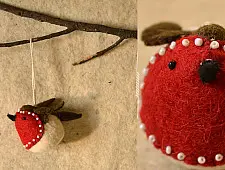 Tis the Season ☃ Felt Toy ⚶ Birdie ☃ 2