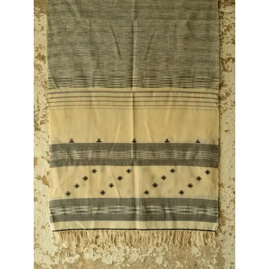 Treasures of travel ~  Cotton handloom stole { 9 }