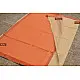 handloom maheshwari cotton silk saree - orange and beige color