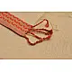 handloom maheshwari cotton silk saree - orange and beige color