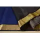 handwoven maheshwari silk blue saree