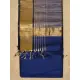 handwoven maheshwari silk blue saree