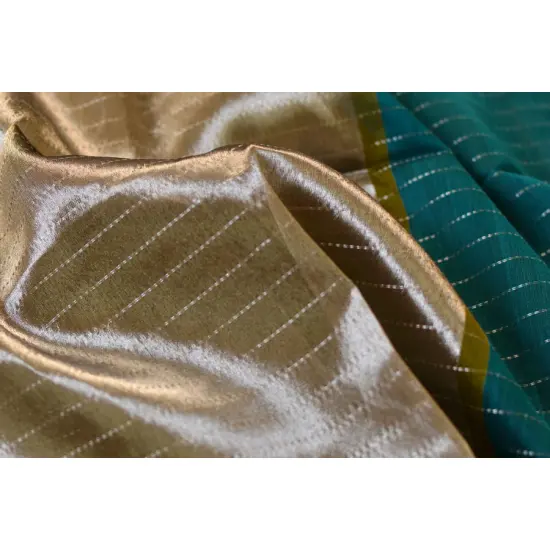 maheshwari saree teal blue color with zari pallu