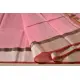 handloom maheshwari cotton silk saree - baby pink color