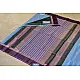 maheshwari cotton silk handloom saree - purple color with resham border