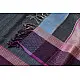 maheshwari cotton silk handloom saree - purple color with resham border