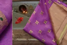 काशिका ⚛ Pranpur Mulberry Silk Saree ⚛ 18