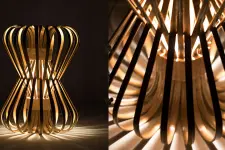 Infinity - Small - Natural Lacquer ☙ Bamboo . Floor lamp - 7