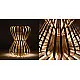 Infinity - Small - Natural Lacquer ☙ Bamboo . Floor lamp - 7