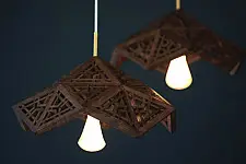 Kashmiri Pinjra Kari . Pendent lamp - 2