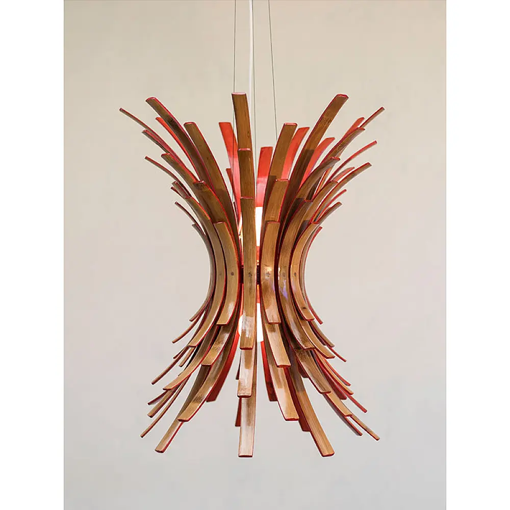 Glimmerfly - Color Lacquer ☙ Bamboo . Pendent lamp - 8