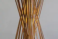 Infinity - Medium - Natural Lacquer ☙ Bamboo . Floor lamp - 10