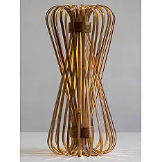 Infinity - Medium - Natural Lacquer ☙ Bamboo . Floor lamp - 10