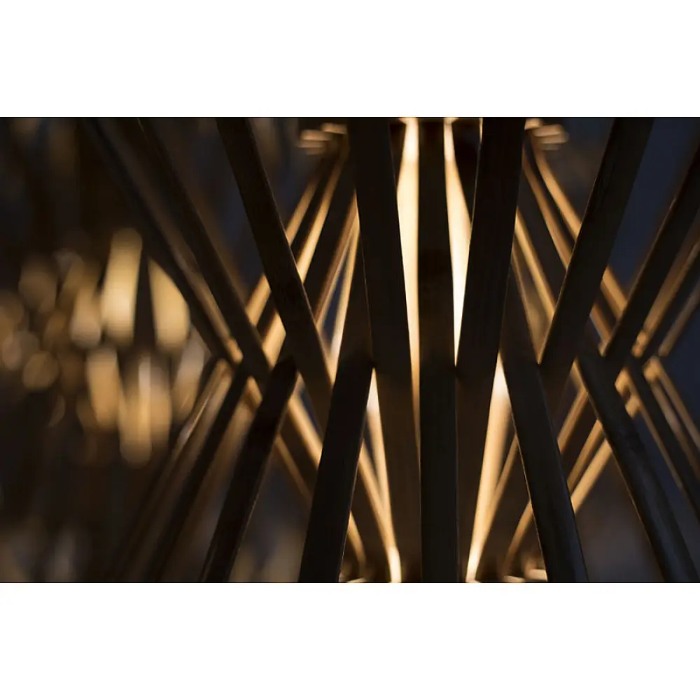 Infinity - Small - Natural Lacquer ☙ Bamboo . Floor lamp - 7