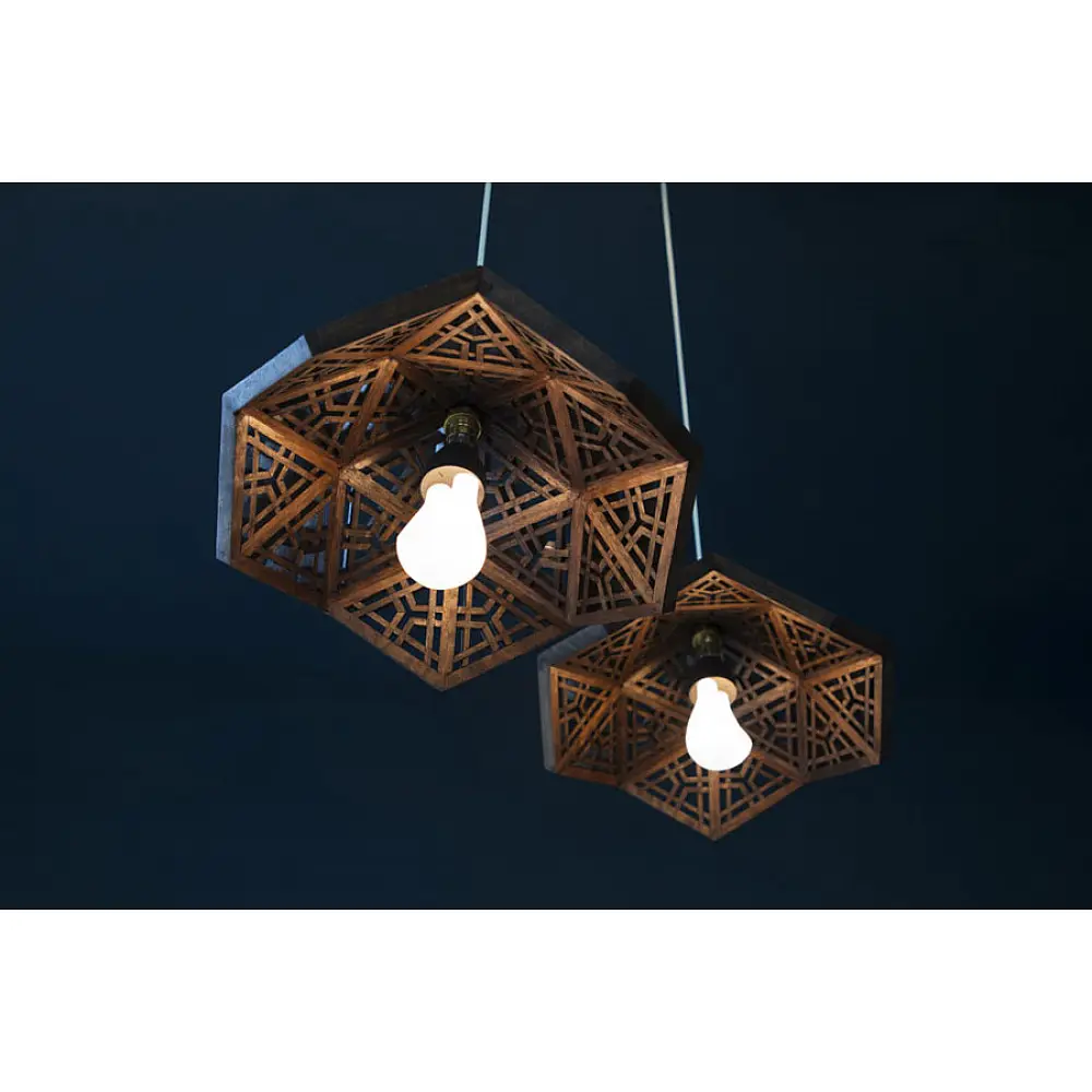 Kashmiri Pinjra Kari . Pendent lamp - 2