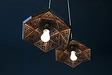 Kashmiri Pinjra Kari . Pendent lamp - 2