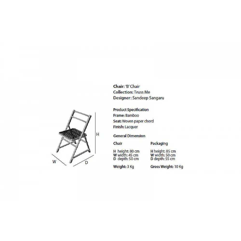 Truss Me ~ ‘B’ Chair