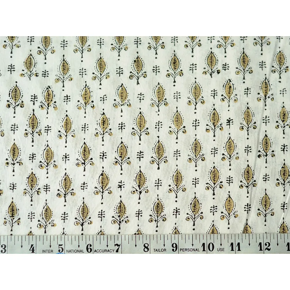 Sanganeri fabric ~ 13 (Block Printed . Per Meter)