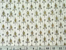 Sanganeri fabric ~ 13 (Block Printed . Per Meter)