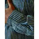 Sanganeri . Cotton Shirt ~ Blue line