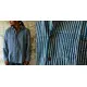 Sanganeri . Cotton Shirt ~ Blue line