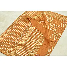Chandni ✲ Handwoven Chanderi . Batik Saree ✲ 1