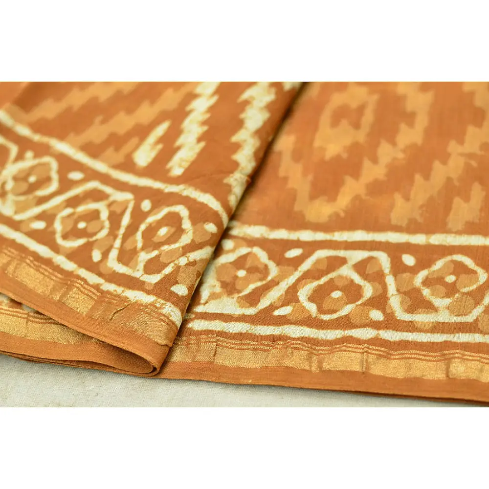 Chandni ✲ Handwoven Chanderi . Batik Saree ✲ 1