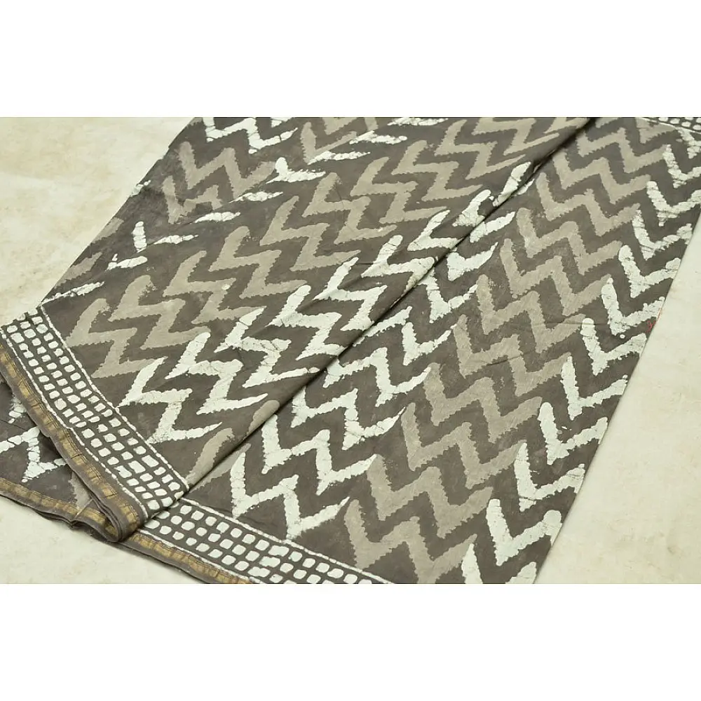 Chandni ✲ Handwoven Chanderi . Batik Saree ✲ 15