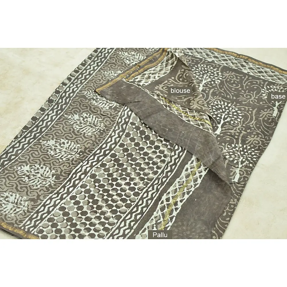 Chandni ✲ Handwoven Chanderi . Batik Saree ✲ 4