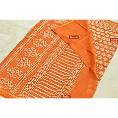 Chandni ✲ Handwoven Chanderi . Batik Saree ✲ 8