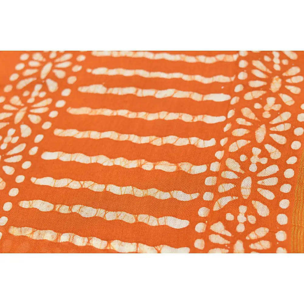 Chandni ✲ Handwoven Chanderi . Batik Saree ✲ 8
