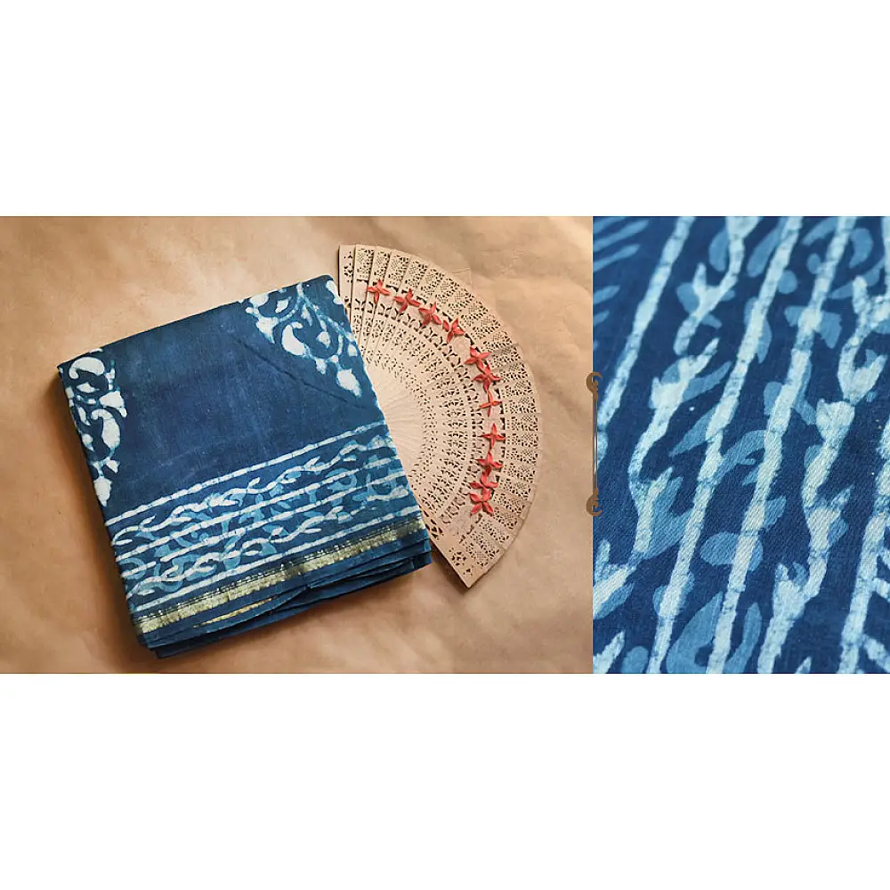 Chandni ✲ Handwoven Chanderi . Batik Saree ✲ 10