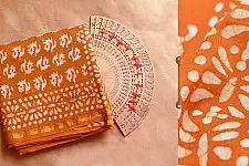 Chandni ✲ Handwoven Chanderi . Batik Saree ✲ 8