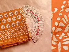 Chandni ✲ Handwoven Chanderi . Batik Saree ✲ 8
