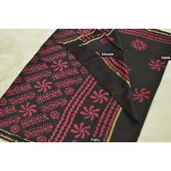 Chandni ✲ Handwoven Chanderi . Batik Saree ✲ 16