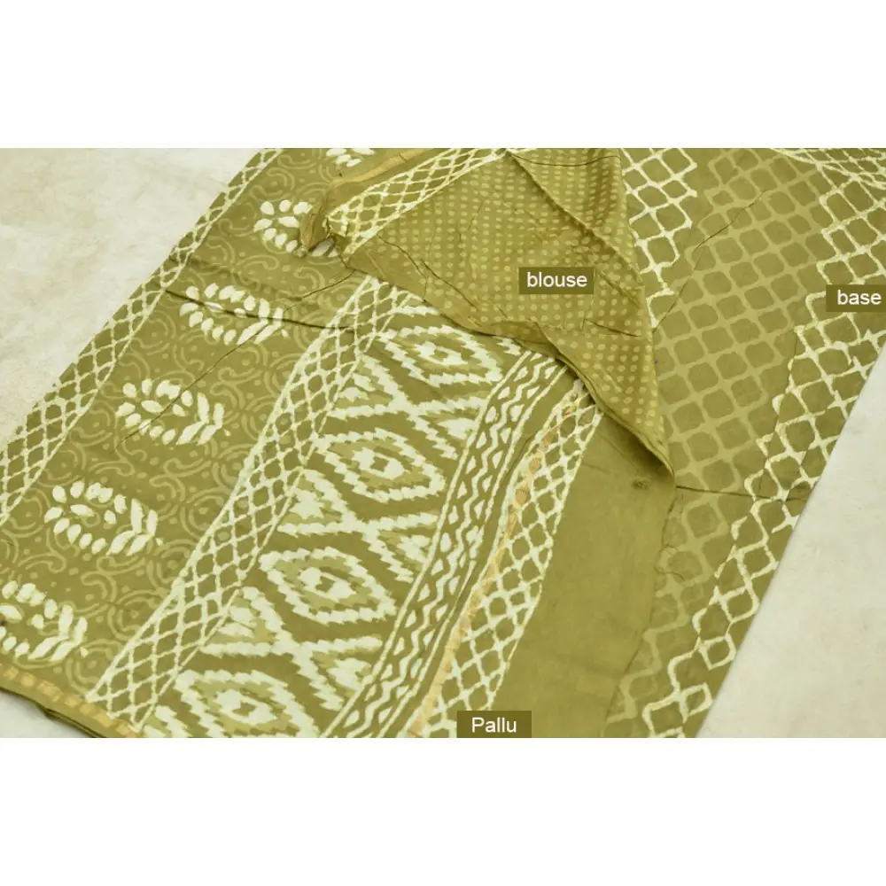 Chandni ✲ Handwoven Chanderi . Batik Saree ✲ 18