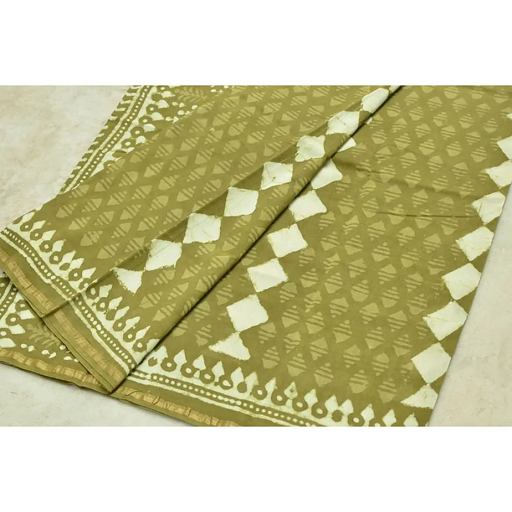 Chandni ✲ Handwoven Chanderi . Batik Saree ✲ 19