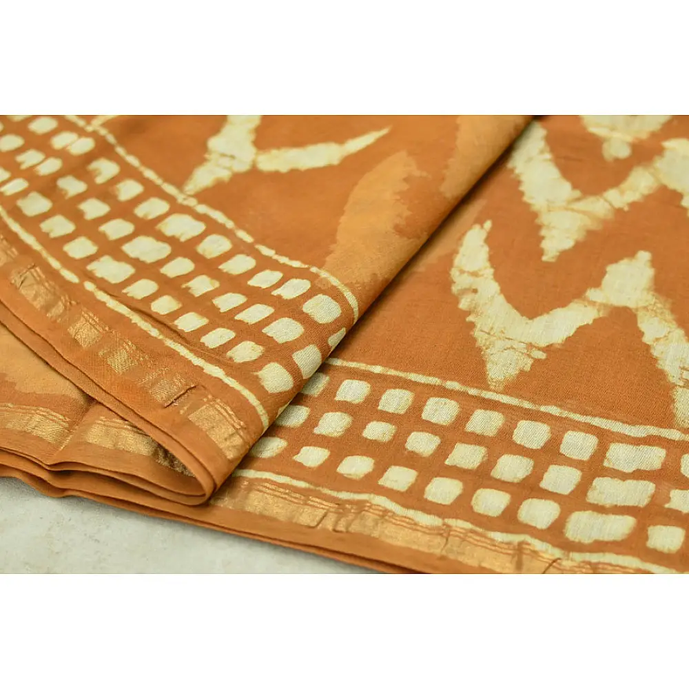 Chandni ✲ Handwoven Chanderi . Batik Saree ✲ 21