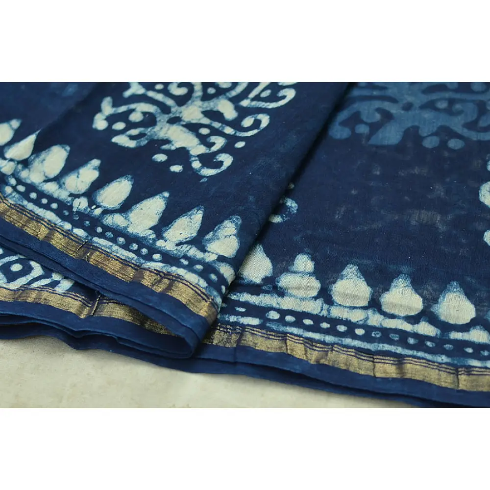 Chandni ✲ Handwoven Chanderi . Batik Saree ✲ 24