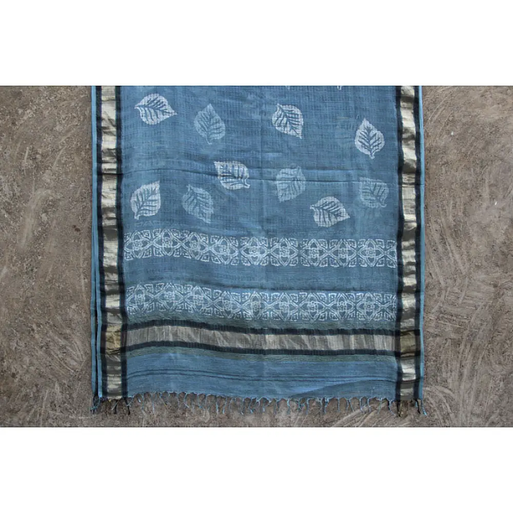 आबशार . Aabshaar ☘ Vegetable Color Chanderi Dupatta { 1 }