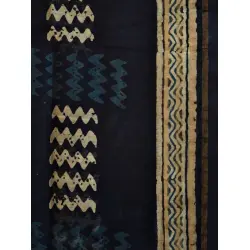 Indigo grounds ~ Batic Indigo * Chanderi Dupatta * 10 *