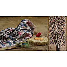 Vrindavan Ke Rang ✥ Batic Maheshwari Stole ✥ A