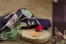 Vrindavan Ke Rang ✥ Batic Maheshwari Stole ✥ B