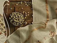 सूफियाना ~ Chanderi . Embroidered stoles { 4 }