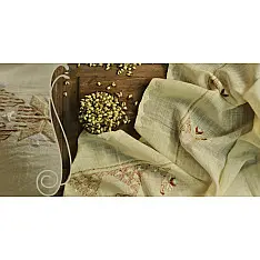 सूफियाना ~ Handloom Cotton . Embroidered dupatta { 11 }