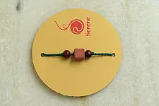 Terracotta ❂ Handmade . Rakhi { a }