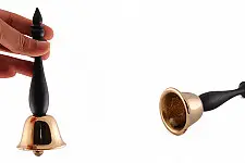 Designer Crafts Products ✫ Casted Brass & Wood . Bell ~ 4