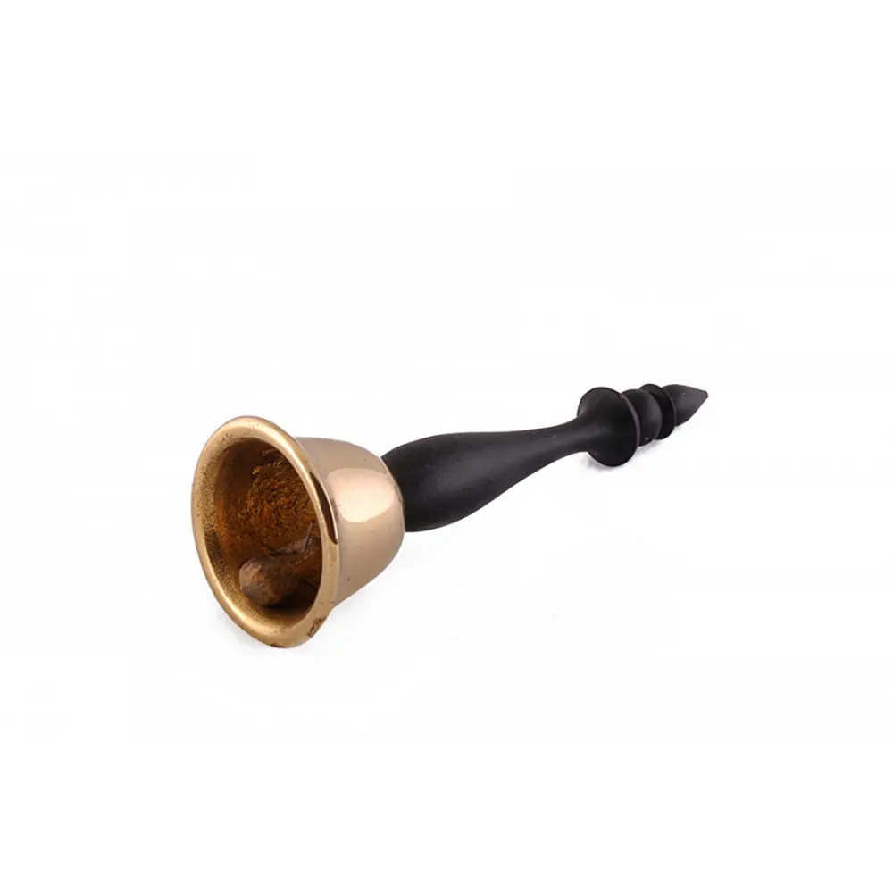 Casted Brass & Wood . Bell ~ 4