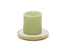Yang Candle Plates {set of two} ~ 13