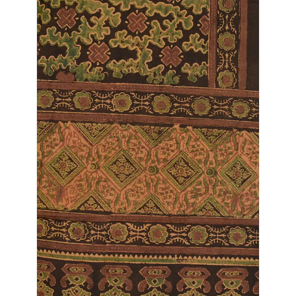 Ripened by the Tropical Sun ❋ Cotton Ajrakh Stole { 7 }